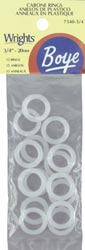 3/4\" Plastic Bone Rings